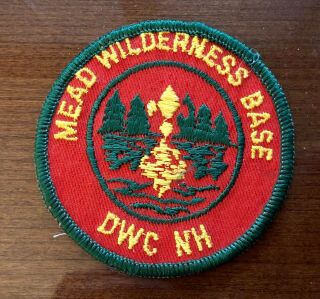 Vintage Bsa Mead Wilderness Base Dwc Nh Boy Scouts Patch