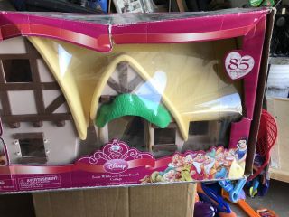 Rare Snow White And The Seven Dwarfs Cottage Large From Disney Store