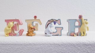 Disney Classic Winnie the Pooh Michel Complete Set 26 Letters A - Z Alphabet Rare 3