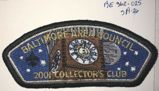 Boy Scout Baltimore Area Council 2001 Collector 