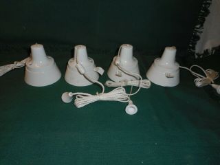 4 Vintage M.  K.  1 Way Pull Switches