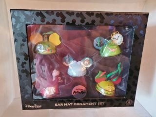 Disney Rare Peter Pan Ear Hat Ornament Set - - - Captain Hook