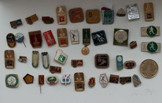 Soviet Sport Badges Moscow 80,  Olympics Games 43 Ps.  Ussr