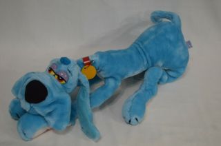 Vintage 1984 Dakin 20 " Plush Foofur Cartoon Dog Blue Stuffed Animal Toy Mendez