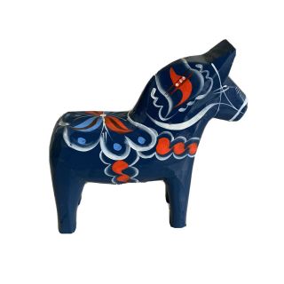 Akta Dala Hemslojd Grannas A Olsson Folk Art Swedish Carved Painted Wooden Horse
