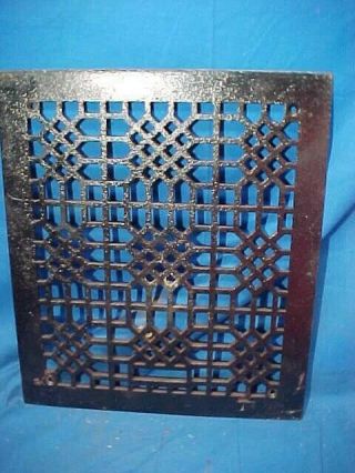 Early 20thc Cast Iron Architectural Decorative House Heating Grate Cover 14 X 12