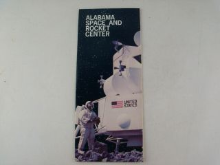 Vtg 1969 Nasa Space And Rocket Center Pamphlet Brochure Huntsville Al Alabama