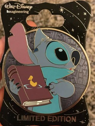 Disney Cast Member Exclusive Wdi Profile Pin Stitch Le 250 Pre Owned (flawed)