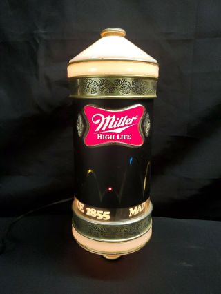 Vintage Miller High Life Beer Motion Bouncing Ball Light/sconce Sign From 1984