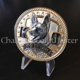 C95 Houston Police Department Texas K9 Canine Dog Challenge Coin Symbol Arts