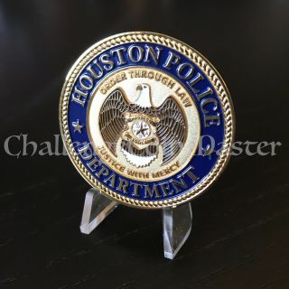 C95 Houston Police Department Texas K9 Canine Dog Challenge Coin Symbol Arts 2