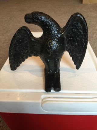 1800 Antique American Federal Patriot Cast Iron Eagle Barn Roof Ornament Bracket