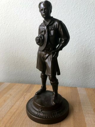 Bsa Boy Scout Bronze Statue By R.  Tait Mckenzie 8.  5 " Tall