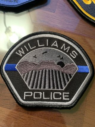 Very Rare Full Size Williams Police Style Ca Shoukder Patch