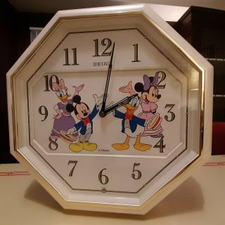 Seiko Disney Animated Musical Wall Clock - - Mid 1990 