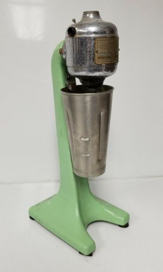 Vintage Hamilton Beach No 18 Green Malt Shake Mixer