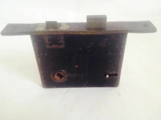 1869 Antique Vintage SPARKS Door Mortise Lock and Skeleton Key Set Patented 3