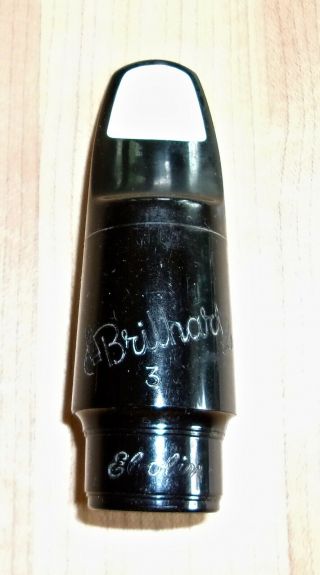Vintage Arnold Brilhart Ebolin Alto Saxophone Mouthpiece No 3 Serial 113484