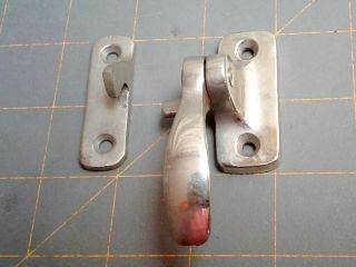 Vintage Stanley Kitchen Cabinet Latches Right Hand Nickle Plated No.  1292N 3