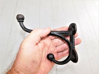 Vintage 5 - 3/4 " Harness Tack Saddle Hook,  Cast Iron Straight From The Barn 1