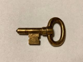 Vintage Brass Pocket Door Key Folding Handle Old Stock