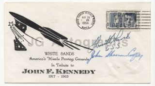John F.  Kennedy Tribute By Kentucky Senators - Jfk Fdc Signed By 2