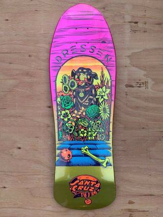 Santa Cruz Eric Dressen Pup Skateboard Deck Old School Shape Reissue