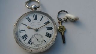 Antique Chester Hallmarked Silver Pocket Watch Keeping V.  Good Time 158g C.  1831