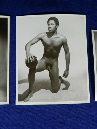 Western Photography Guild,  3 Vintage Male Nude Prints,  Wpg,  Physique Photography