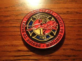 Denver Colorado Fire Department Station 17 Challenge Coin