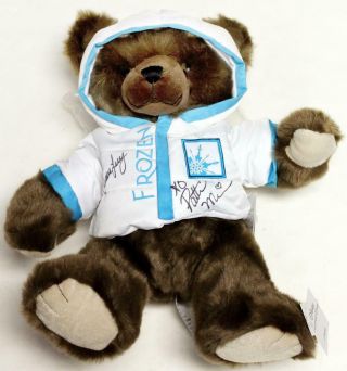 Frozen Broadway Patti Murin,  Caissie Levy Signed Rare Fundraising Bear Nwt