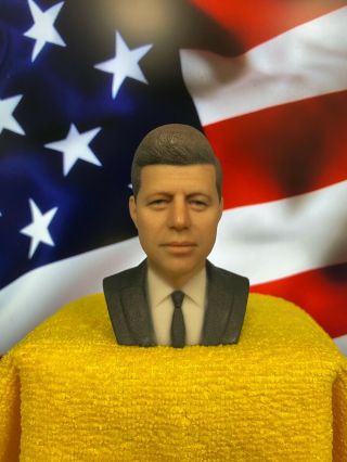 3d Printed Full Color President John F.  Kennedy Bust Statue Collectible