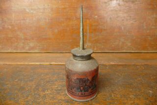 Vintage Minneapolis Moline Modern Machinery Red Handy Oiler Oil Can - Empty