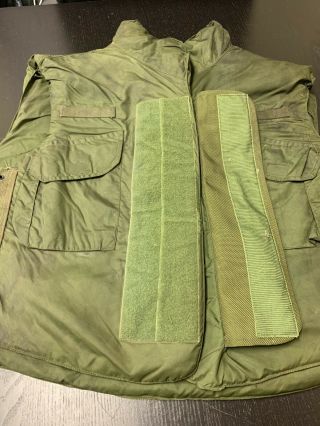 U.  S.  Army Issue Vietnam Vintage M69 Protective Flak Jacket.  Size Large