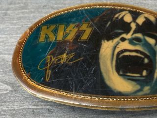1977 Kiss Vintage Gene Simmons Belt Buckle Pacifica Mfg USA Rock N Roll Apparel 2