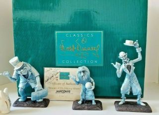Disney 1999 Wdcc Beware Of Hitchhiking Ghosts/coa And Marc Davis Autograph