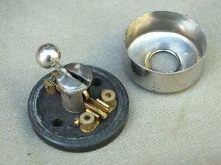 SMALL VINTAGE DC LOW VOLTAGE CHROME TOGGLE SWITCH,  CAR CARAVAN BOAT (2) 3