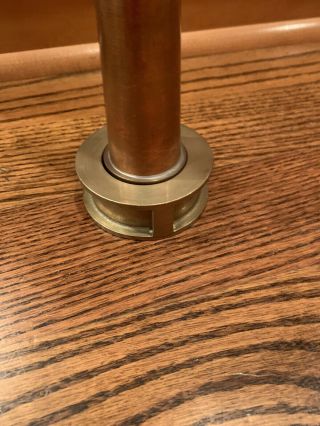 Antique 13 1/2 inch Brass and Copper 2 piece Nozzle 2