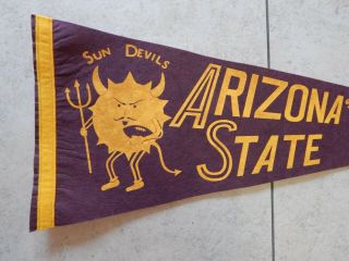 1971 - 73 Arizona State Sun Devils Fiesta Bowl College Football Pennant