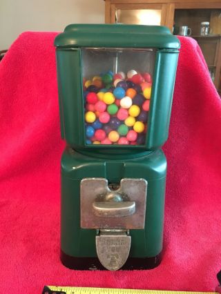 Bell National Gumball Machine Vintage Coin Op 14 " Gum Ball Candy W/ Key Vending