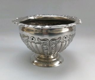Vintage 1902 Atkins Bros Solid Silver Art Nouveau Rose Flower Bowl 176 Grams
