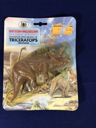 British Museum Of Natural History Triceratops Dinosaur Figure Invicta 1987