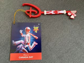 Duke Caboom Disney Store Key Canada Day Toy Story 4 With Tag In Hand