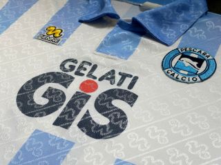 Pescara Calcio Football Shirt 1992/93 Pienne Gelati GIS Vintage Maglia Jersey 3