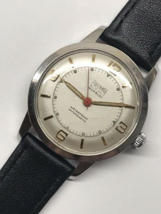 Vintage 1950s Precimax Mens Wrist Watch Swiss 21 Jewel 33mm