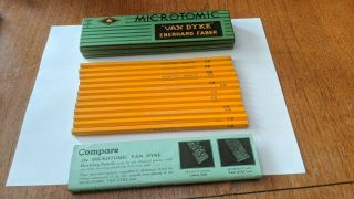 Vintage Nos Eberhard Faber Van Dyke Microtomic Pencils 600 - 6b Box Of 12