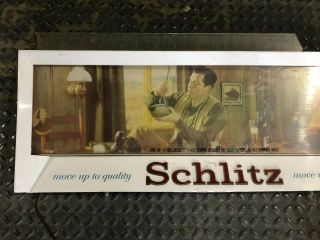1958 Vintage Schlitz Lighted Beer Advertising Sign Form 548 Duck Decoy Scene 2
