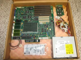 Vintage Motherboard 1996 Zenith Data Sys Dual Socket 5,  Two Pentium 200mhz Cpu,
