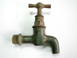 Soviet Ussr Vtg Old Vintage Solid Brass Water Faucet Spigot Bathroom Kitchen Art