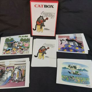 14 Boxed B.  Kliban Cat Greeting Cards W 